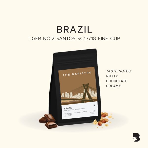 Brazil Tiger No.2 Santos SC17/18 Fine Cup